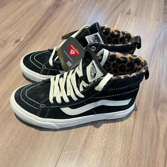 Vans Sk8 Hi MTE1 Women's shoe Size 8 US - Black/Leopard - Picture 1 of 5